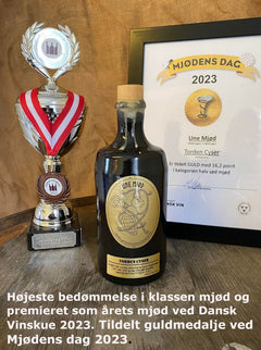 Torden Cyser 13,5 % 0,75l - Årets Mjød 2023 ved Dansk Vinskue.